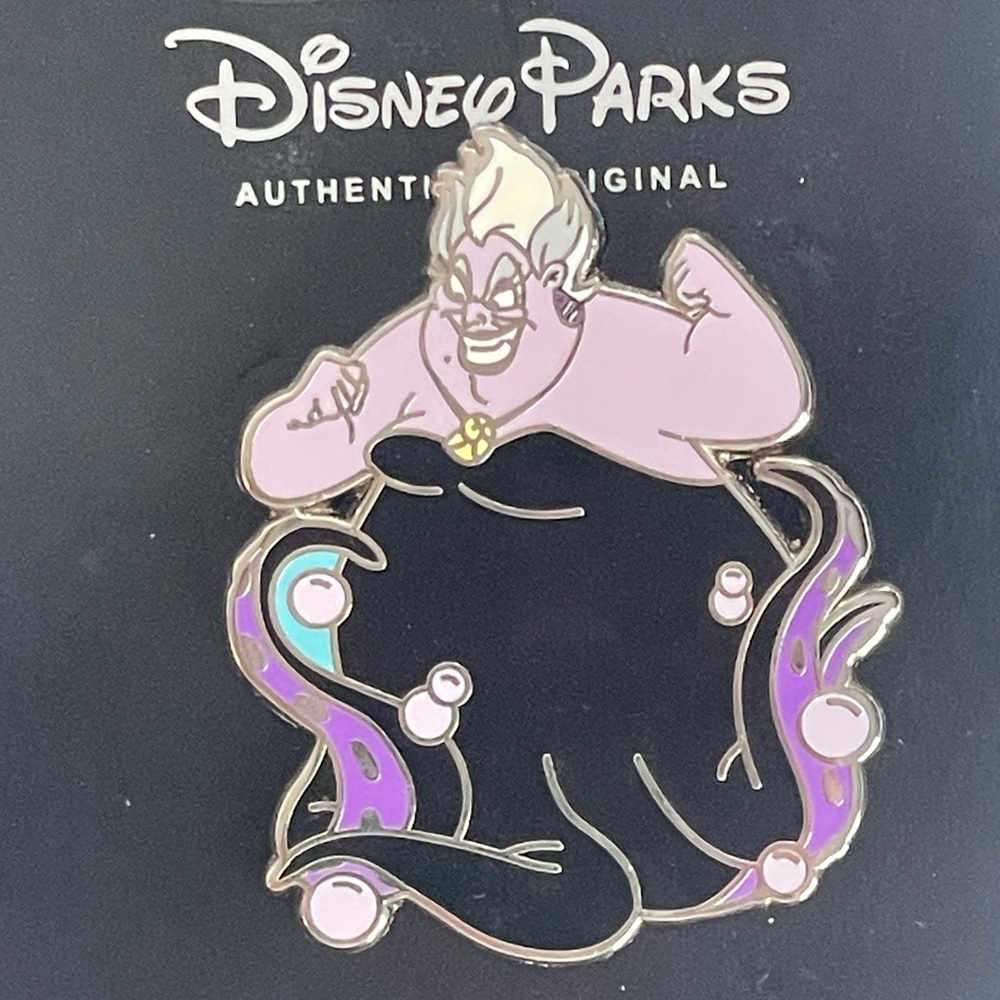 Disney Ursula Pin with Black and Purple Design